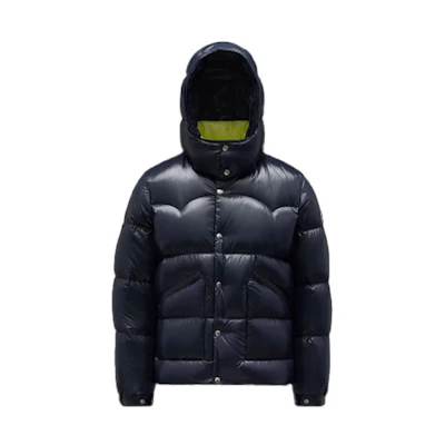 Moncler FW21 Coutard Glossy Logo Short Hooded Down Jacket Navy Unisex G20911A0004168950742