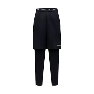 Moncler FW21 Dark Blue Logo Belt Casual Pants. G209K2A00001M1187778