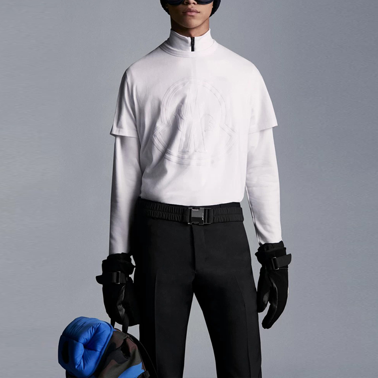 Moncler FW21 Embossed Logo Crewneck Short Sleeve T-Shirt Men’s White G20918C000548390T001 圖 3