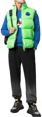 Moncler FW21 綠色羽絨背心,搭配品牌Logo與立領設計。 G20921A0003453A0E84I Lookbook Moncler FW21 綠色羽絨背心,搭配品牌Logo與立領設計。 G20921A0003453A0E84I