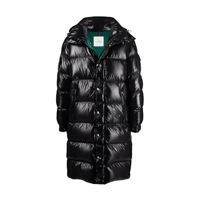 Moncler FW21 Glossy Long Down Jacket - Black Coat. G20911C00027C0081999