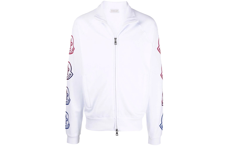 Moncler FW21 Graphic Print White Loose Fit Zip-Up Jacket for Men. G20918G00047899FL001 圖 2
