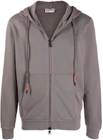 Moncler FW21 Gray Zip-Up Sweatshirt with Back Logo F20918G755108098U909 Moncler FW21 Gray Zip-Up Sweatshirt with Back Logo F20918G755108098U909