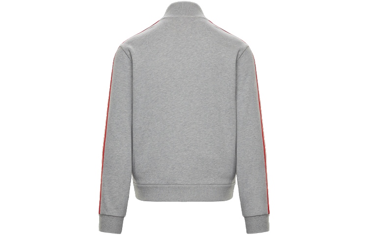 Moncler FW21 Grey Cotton Zip-Up Jacket with Tricolor Stripe Detailing. 0918G00058V8162984 圖 3