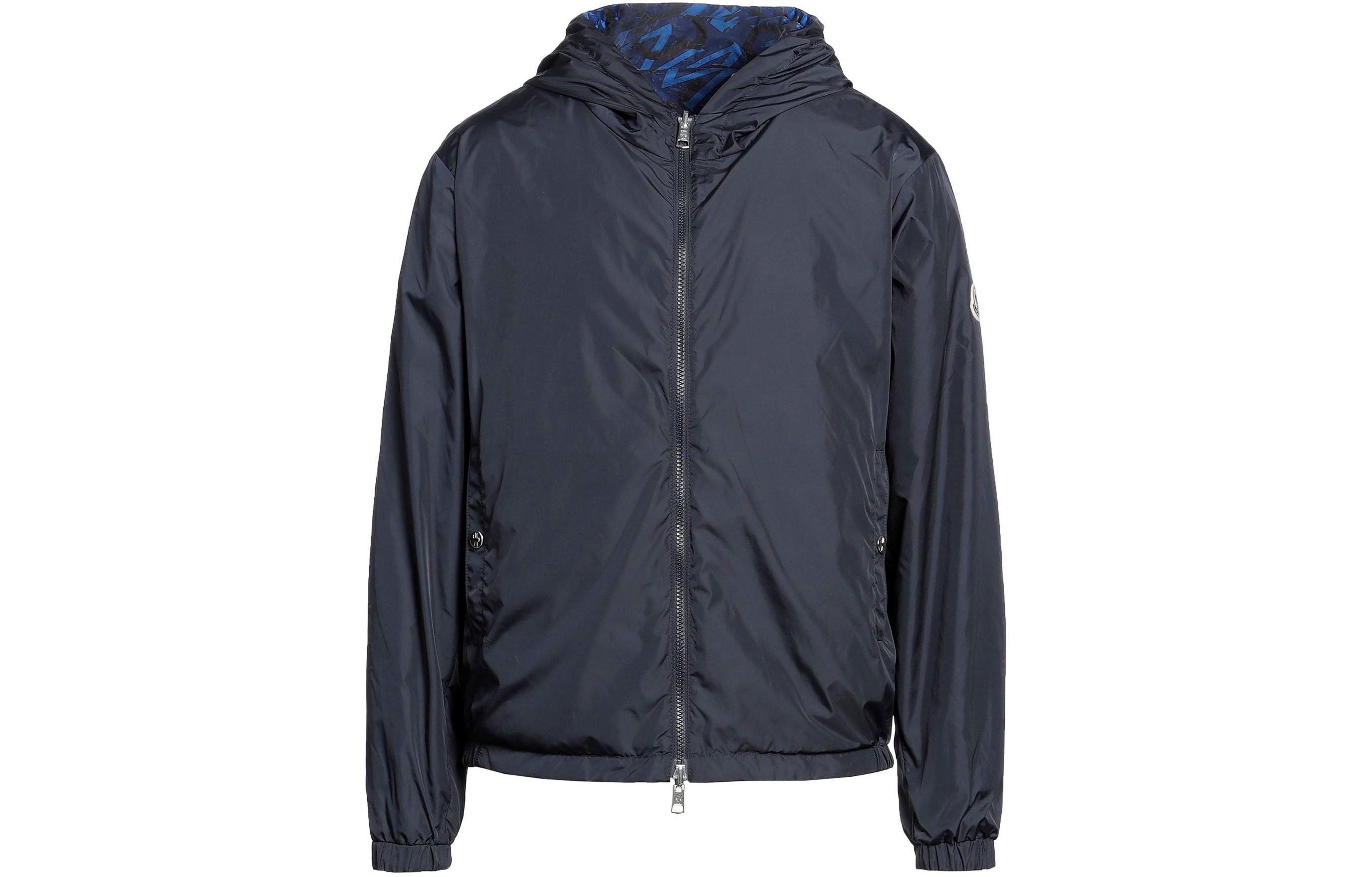 Moncler FW21 Grimpeurs Reversible Graffiti Logo Jacket Blue () G10911A748705955I758