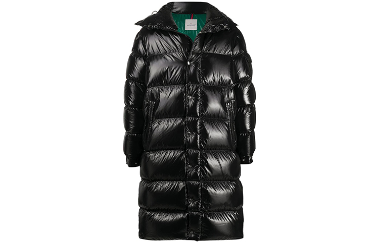 Order Moncler FW21 Hanoverian Glossy Black Long Down Jacket Unisex Winter Coat. F20911D50700C0081