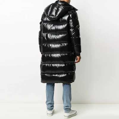 Moncler FW21 Hanoverian Glossy Black Long Down Jacket Unisex Winter Coat. F20911D50700C0081 Purchase Moncler FW21 Hanoverian Glossy Black Long Down Jacket Unisex Winter Coat. F20911D50700C0081