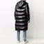 Purchase Moncler FW21 Hanoverian Glossy Black Long Down Jacket Unisex Winter Coat. F20911D50700C0081