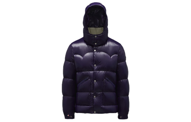 Moncler FW21 Hooded Glossy Down Jacket Navy Blue G20911A0004168950769 圖 2