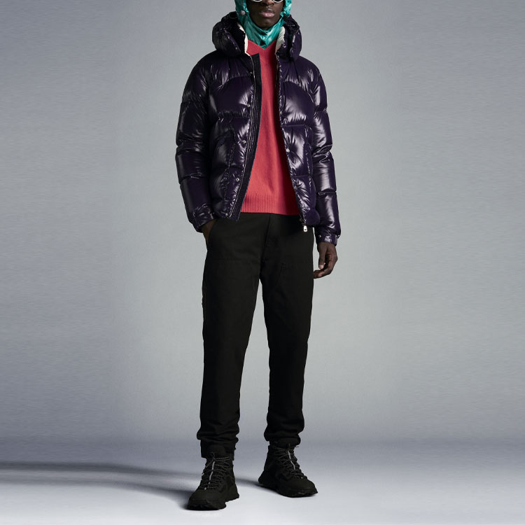 Moncler FW21 Hooded Glossy Down Jacket Navy Blue G20911A0004168950769 圖 3