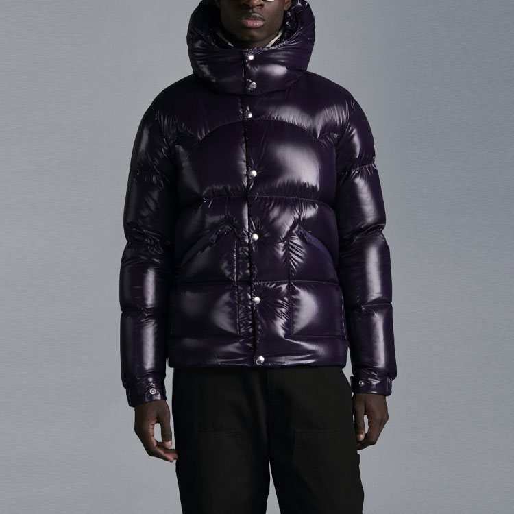 Moncler FW21 Hooded Glossy Down Jacket Navy Blue G20911A0004168950769 圖 4