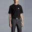 Shop Moncler FW21 Jersey Logo Crewneck Short Sleeve T-Shirt Black 8C000268390T999