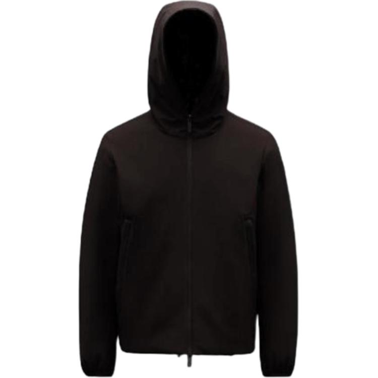 Moncler FW21 Lioret Solid Color Logo Zip-Up Hoodie Jacket for Men. G20911A00028539DK687