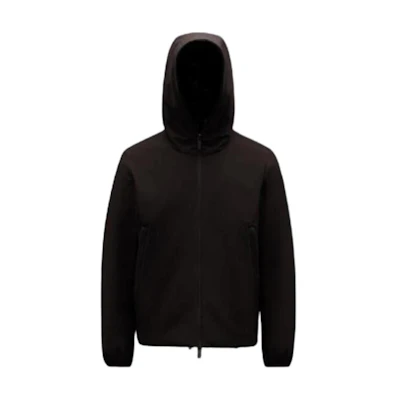 Moncler FW21 Lioret Solid Color Logo Zip-Up Hoodie Jacket for Men. G20911A00028539DK687