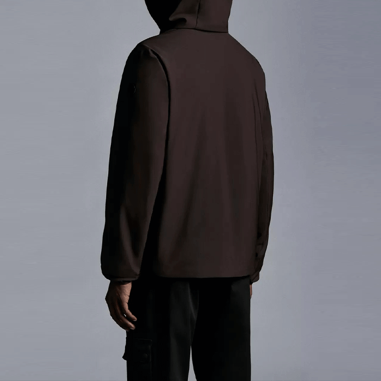 Moncler FW21 Lioret Solid Color Logo Zip-Up Hoodie Jacket for Men. G20911A00028539DK687 圖 5