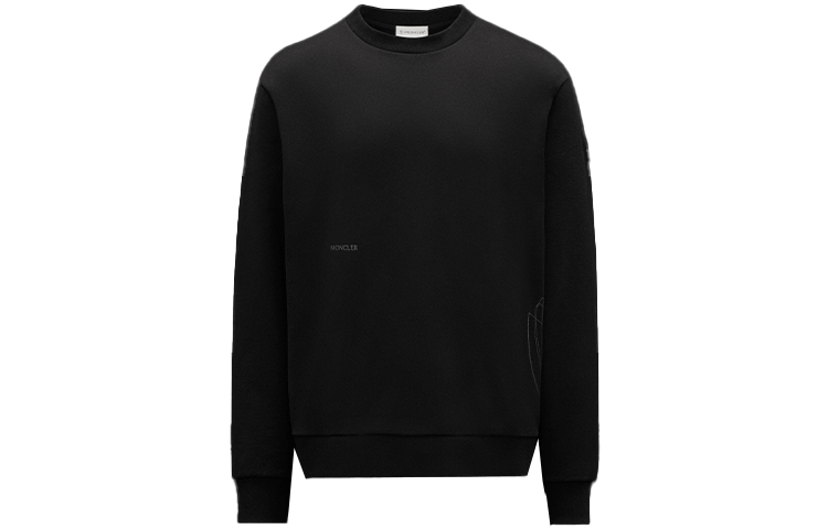 Moncler FW21 Logo Cotton Long-Sleeve Sweatshirt Black G20918G00016899FL999