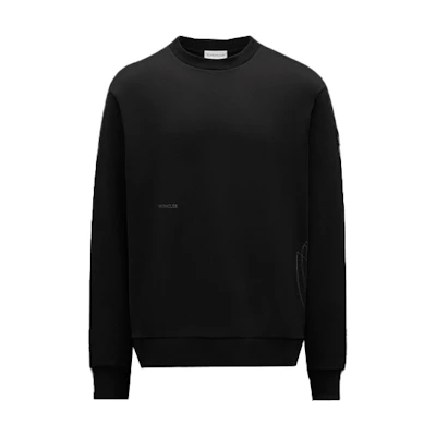 Moncler FW21 Logo Cotton Long-Sleeve Sweatshirt Black G20918G00016899FL999