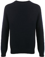 Moncler FW21 Logo Embroidered Pullover Wool Sweater Blue. F20919C73300A9364742 Moncler FW21 Logo Embroidered Pullover Wool Sweater Blue. F20919C73300A9364742