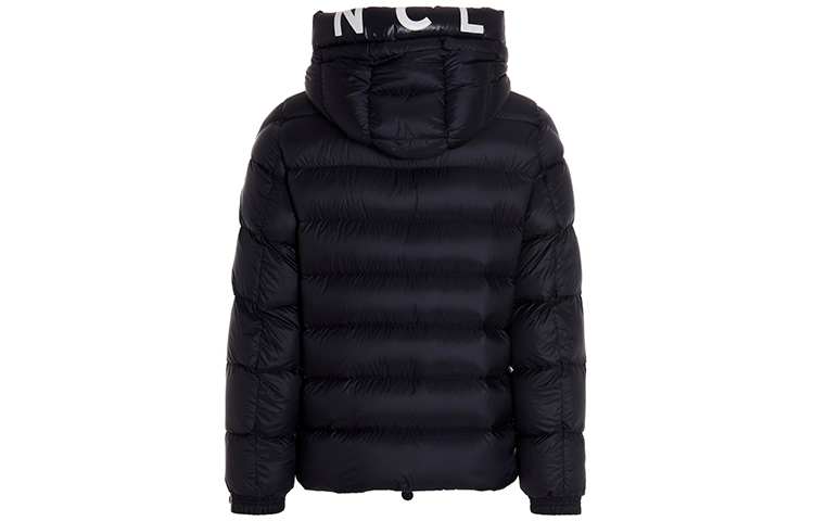 Moncler FW21 Logo Print Hooded Puffer Jacket Unisex Navy Blue 1A0000953048742 圖 3