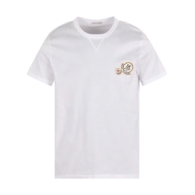 Moncler FW21 Logo Print Plain Crewneck T-Shirt Fashion Tee 8C000388390Y001