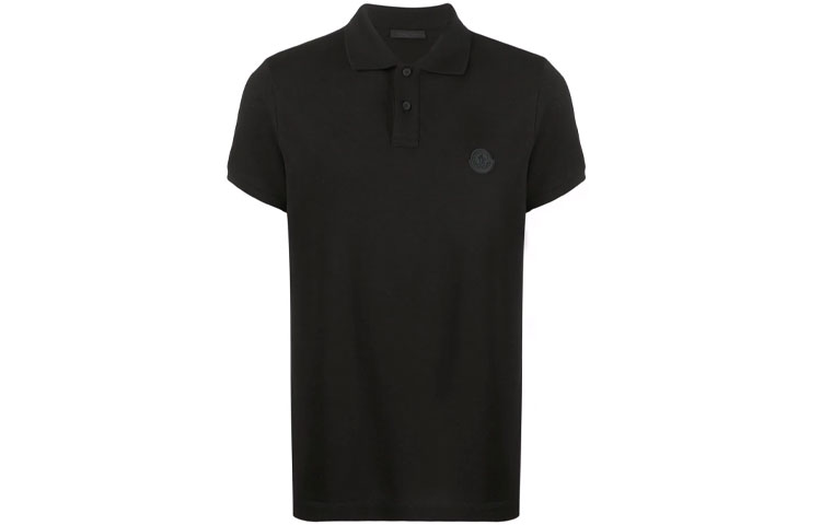 Moncler FW21 Logo Print Short Sleeve Polo Shirt Men’s Black G20918A0001184556999 圖 2