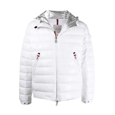 Moncler FW21 Logo Puffer Jacket White G10911B5970068950032
