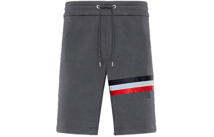 Moncler FW21 Logo Striped Drawstring Knit Casual Shorts Men 0918H0001680985940