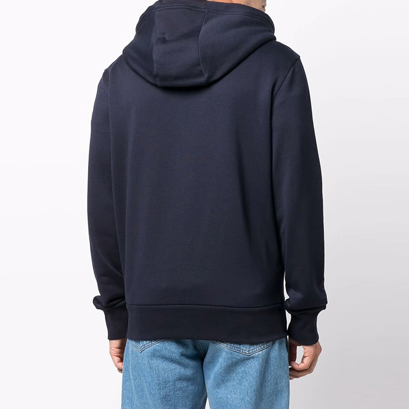 Moncler FW21 Midnight Blue Fleece Hoodie with Drawstring and Zipper. 8G00033899FL778 圖 6