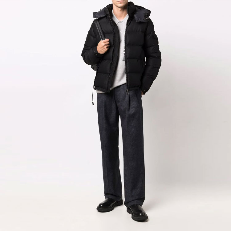 Moncler FW21 Montgenevre Wool Hooded Down Jacket Unisex Black. 1A5370054272999 圖 3