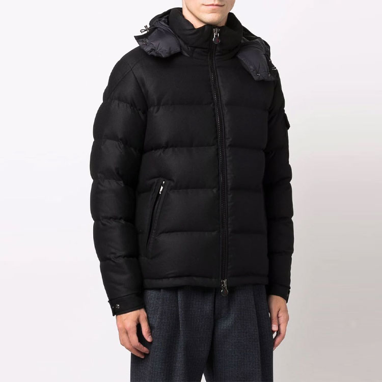 Moncler FW21 Montgenevre Wool Hooded Down Jacket Unisex Black. 1A5370054272999 圖 4