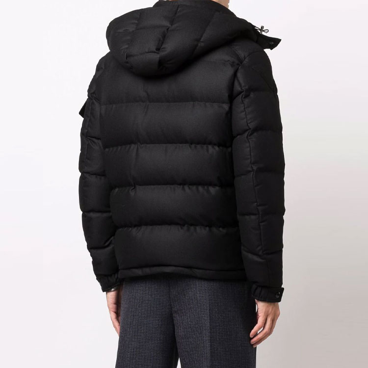 Moncler FW21 Montgenevre Wool Hooded Down Jacket Unisex Black. 1A5370054272999 圖 5