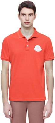 Moncler FW21 Kaos Polo Pendek Logo Patch Oranye. G10918A7240084673 Details for Moncler FW21 Kaos Polo Pendek Logo Patch Oranye. G10918A7240084673