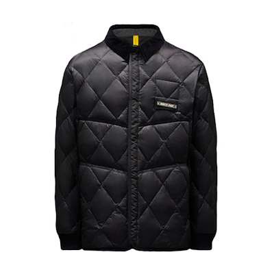 Moncler FW21 Oversized Logo Puffer Jacket Black Mens G209U1A000115396Q