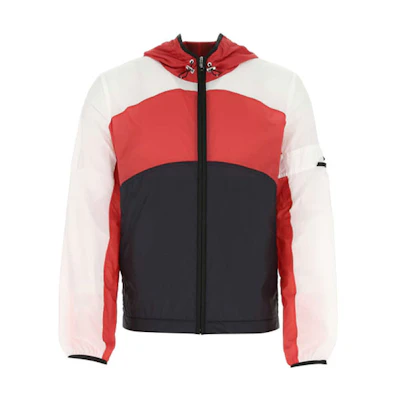 Moncler FW21 Red Jacket with Back Logo Patch 1A00020M1251740