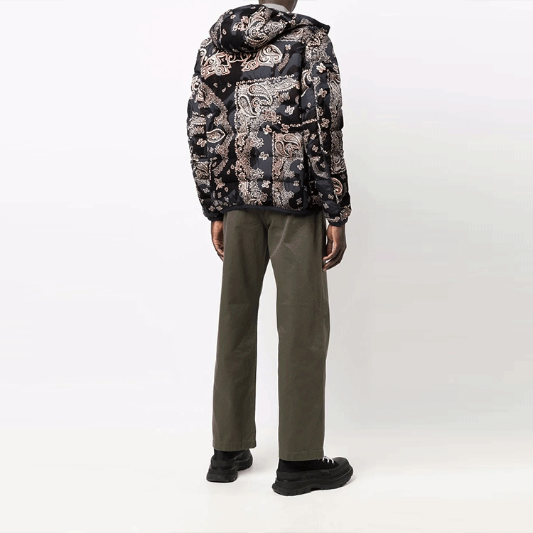 Moncler FW21 Reversible Printed Down Jacket Winter Navy Blue G20911A0001568950742 圖 4