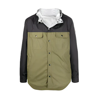 Moncler FW21 Reversible Two-Tone Hooded Jacket Army Green F10911B71470539TM