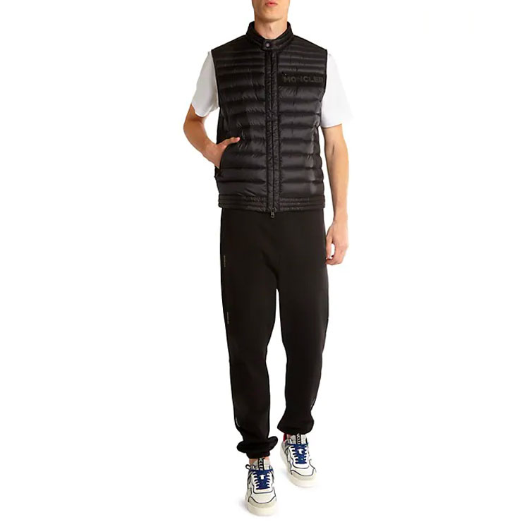 Moncler FW21 Roussilon Black Down Puffer Vest 0911A1190053048999 圖 3