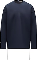 Moncler FW21 Side Zipper Crewneck Pullover Sweatshirt Navy Blue. G209K8G00006899GA778 Moncler FW21 Side Zipper Crewneck Pullover Sweatshirt Navy Blue. G209K8G00006899GA778