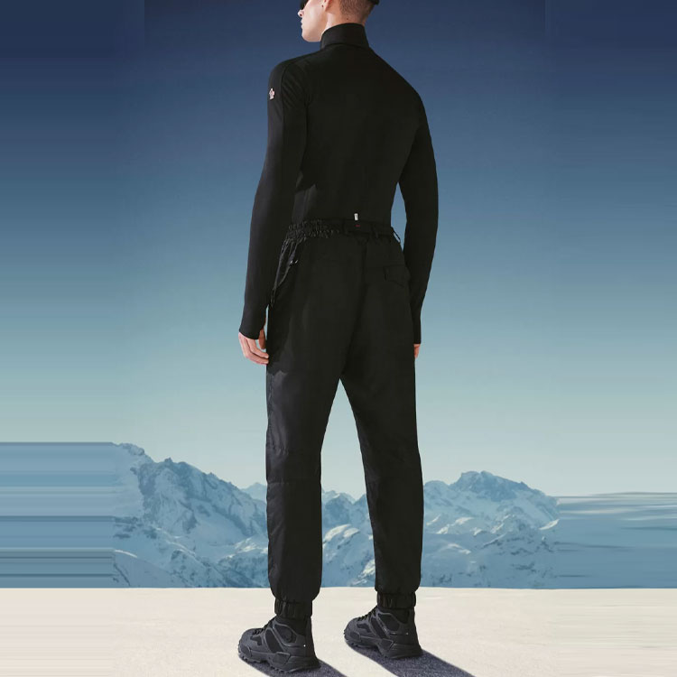Shop Moncler FW21 Slim Fit Casual Pants Black G20972A000105399E999