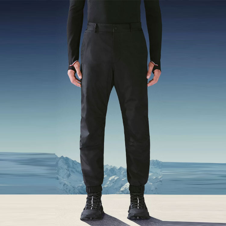 Purchase Moncler FW21 Slim Fit Casual Pants Black G20972A000105399E999