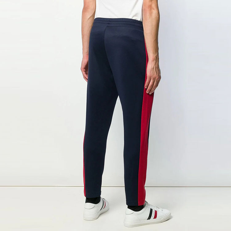 Shop Moncler FW21 Slim Fit Knit Track Pants Navy Blue. E20918707200C8005