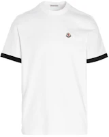 Moncler FW21 Small Logo Crew Neck Short Sleeve T-Shirt White 8C000268390T001 Moncler FW21 Small Logo Crew Neck Short Sleeve T-Shirt White 8C000268390T001