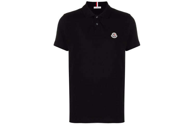 Order Polo de Manga Corta Moncler FW21 Color Sólido con Logo Patch. G20918A0001484556999