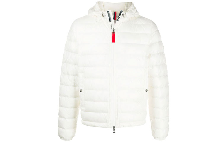 Moncler FW21 Solid Quilted Hooded Jacket White 1A11500C0453032 圖 2
