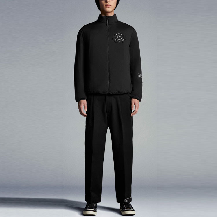 Purchase Moncler FW21 彈性尼龍黑色徽標外套. G209U1A0000853132999