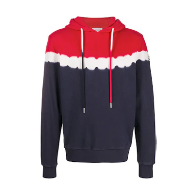 Moncler FW21 Tie-Dye Pullover Hoodie Multicolor for Men F10918G710608098U788