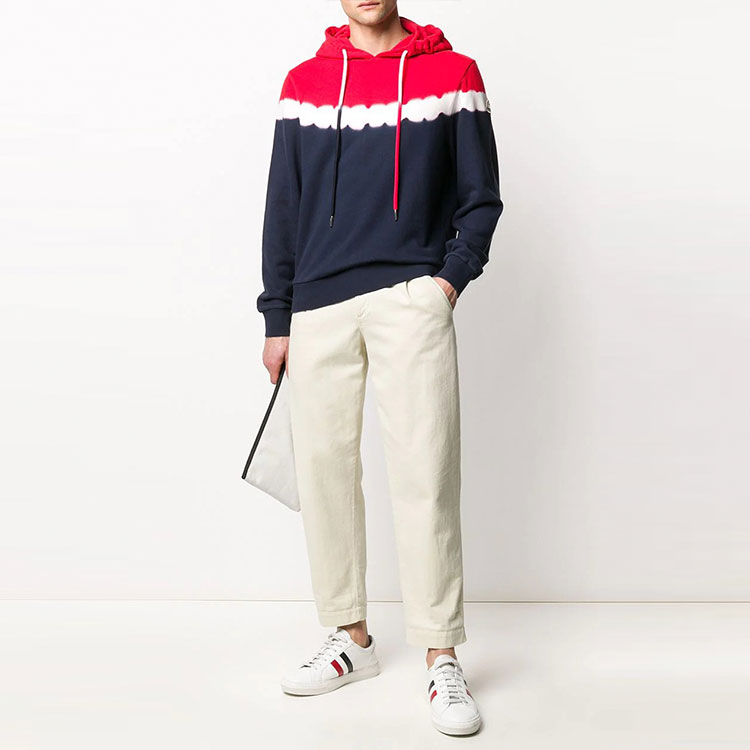 Moncler FW21 Tie-Dye Pullover Hoodie Multicolor for Men F10918G710608098U788 圖 3