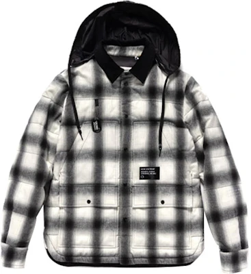 Moncler FW21 Jaket Hoodie Lengan Panjang Putih Motif Kotak. 1A00006595D6930 Order Moncler FW21 Jaket Hoodie Lengan Panjang Putih Motif Kotak. 1A00006595D6930