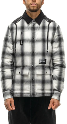 Moncler FW21 Jaket Hoodie Lengan Panjang Putih Motif Kotak. 1A00006595D6930 Purchase Moncler FW21 Jaket Hoodie Lengan Panjang Putih Motif Kotak. 1A00006595D6930