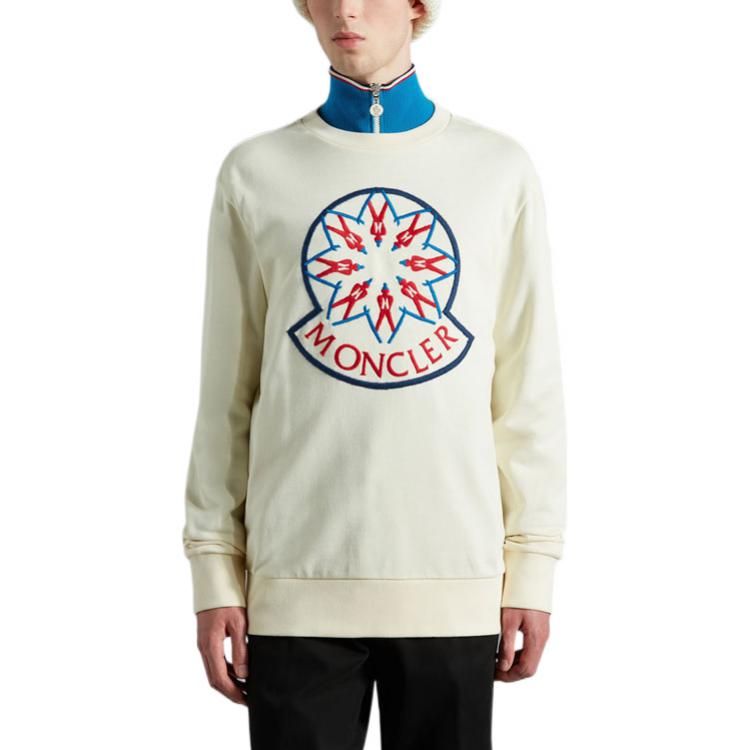 Purchase 蒙克莱 FW22 米色刺绣Logo套头卫衣. H20918G00012809KR02B